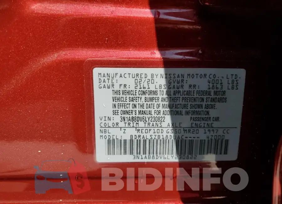 3N1AB8DV6LY230822 Photo# 12