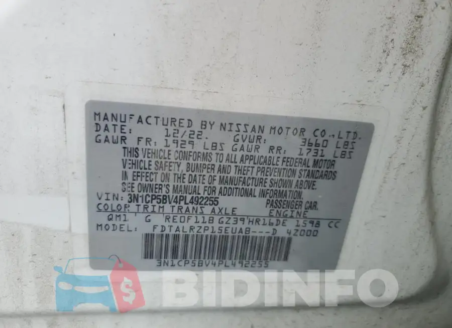 3N1CP5BV4PL492255 Photo# 13