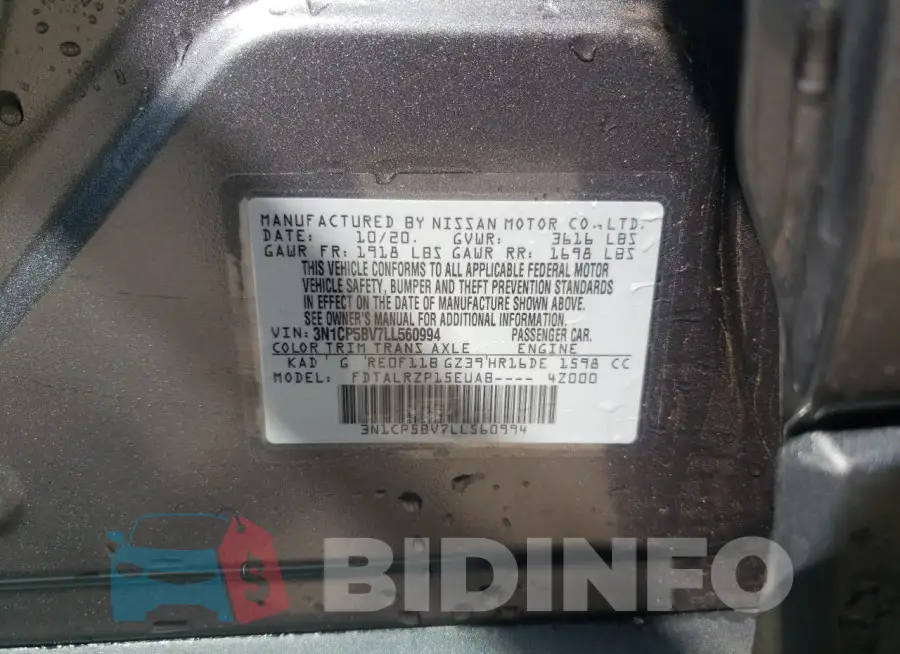 3N1CP5BV7LL560994 Photo# 13
