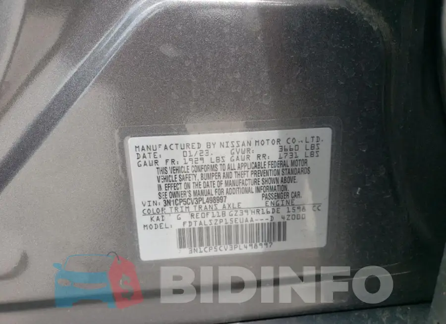 3N1CP5CV3PL498997 Photo# 13