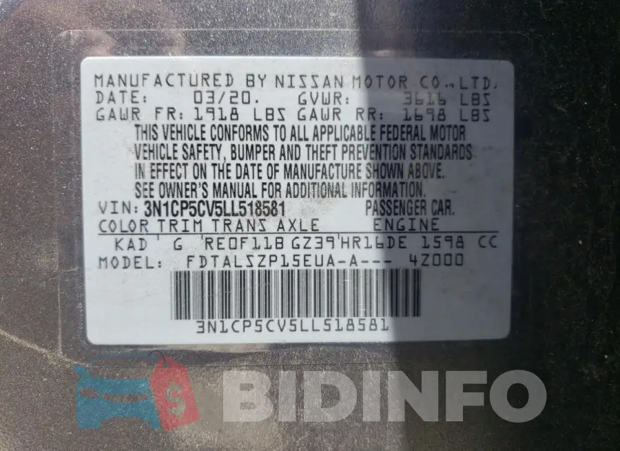 3N1CP5CV5LL518581 Photo# 14