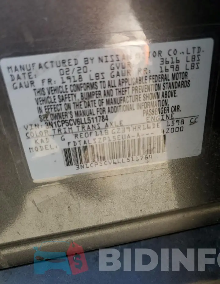 3N1CP5CV6LL511784 Photo# 13