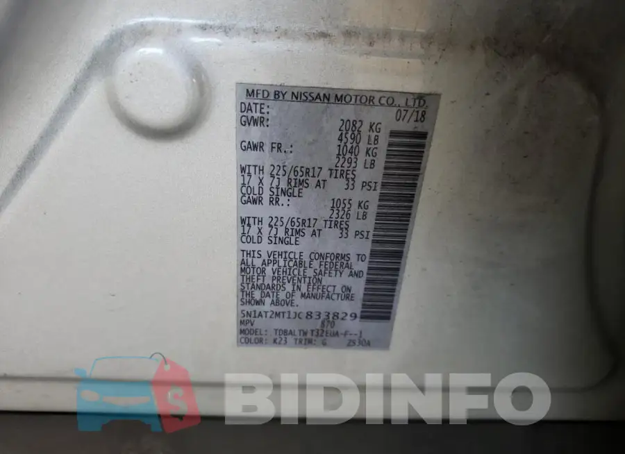 5N1AT2MT1JC833829 Photo# 12