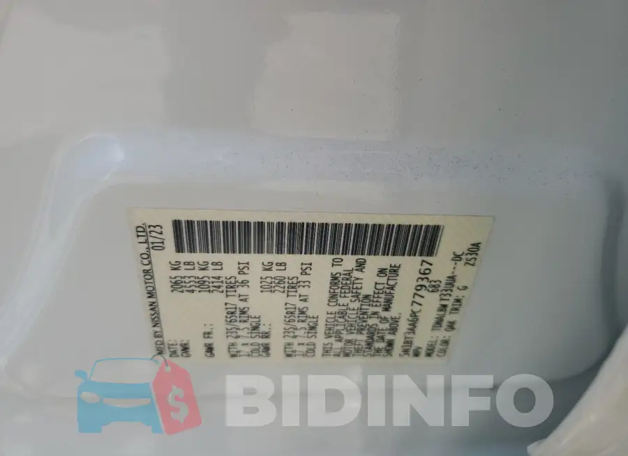 5N1BT3AA6PC779367 Photo# 13