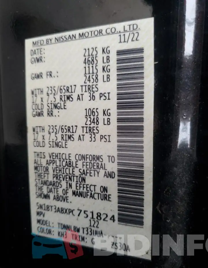 5N1BT3ABXPC751824 Photo# 14