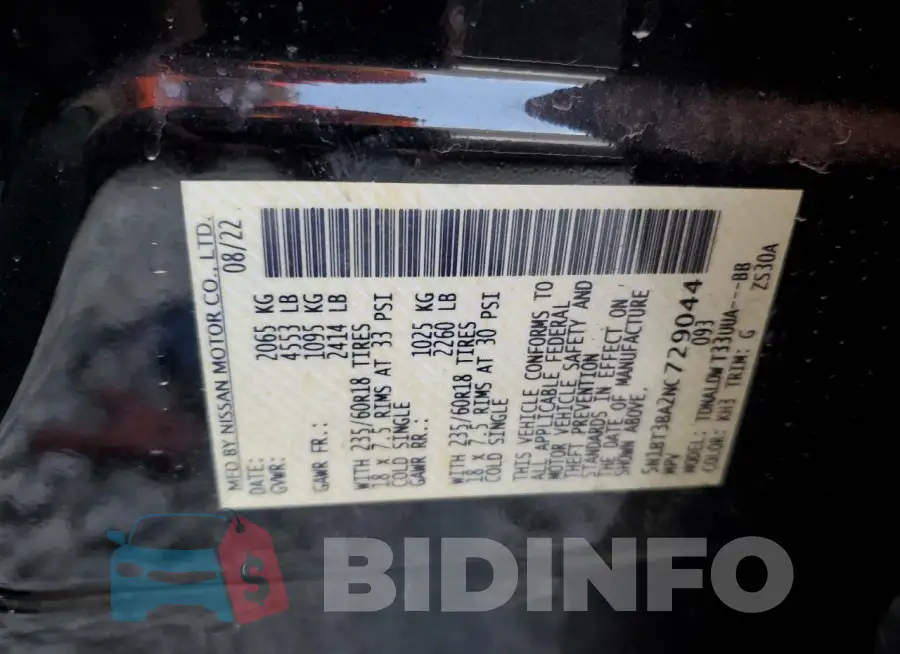 5N1BT3BA2NC729044 Photo# 13
