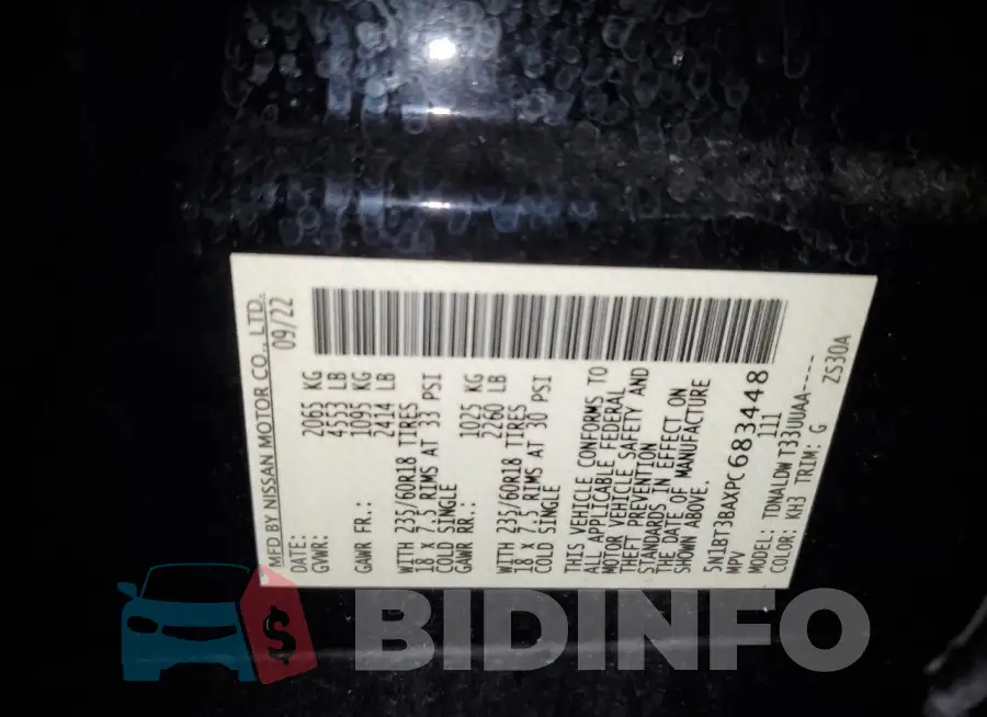 5N1BT3BAXPC683448 Photo# 13