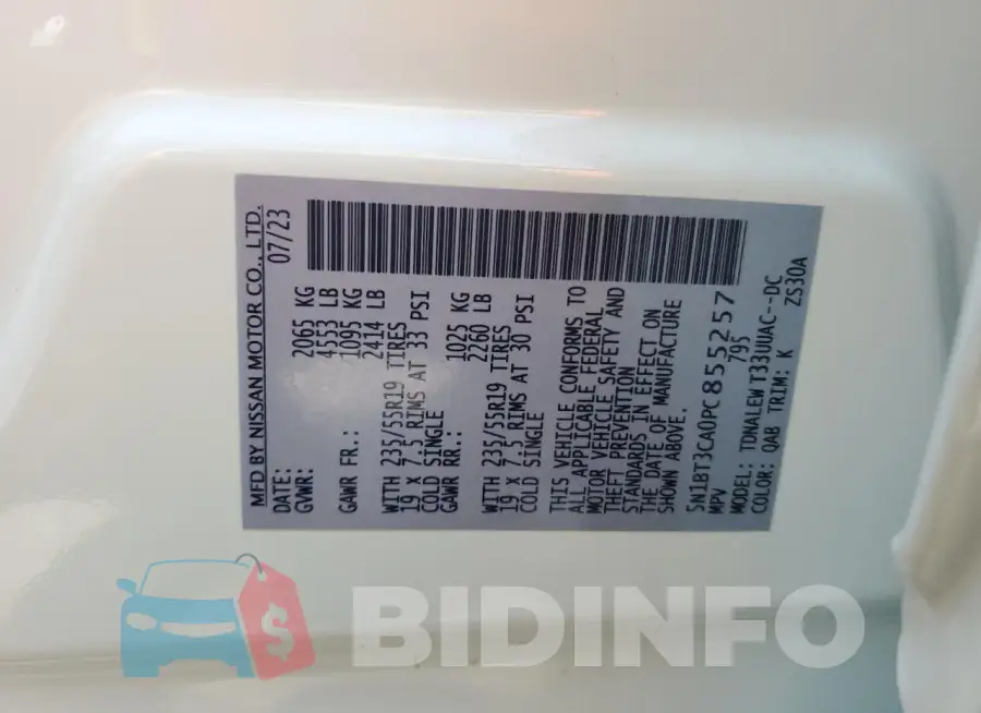 5N1BT3CA0PC855257 Photo# 13