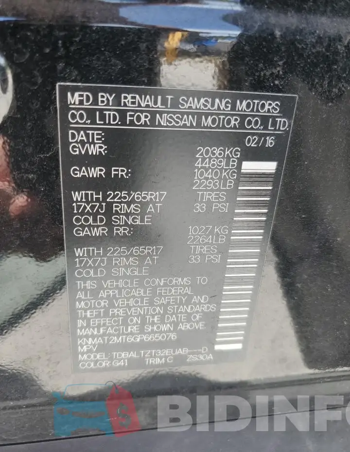 KNMAT2MT6GP665076 Photo# 13