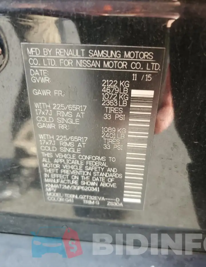 KNMAT2MV3GP620341 Photo# 13
