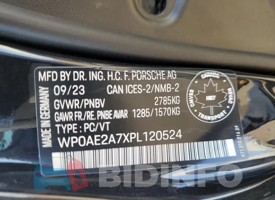 WP0AE2A7XPL120524 Photo# 12