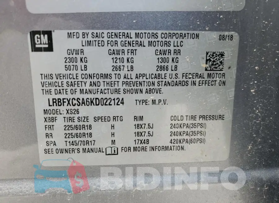 LRBFXCSA6KD022124 Photo# 14