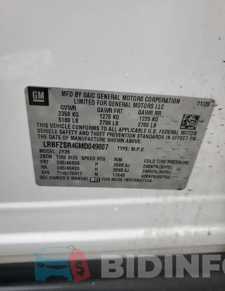 LRBFZSR46MD049007 Photo# 13