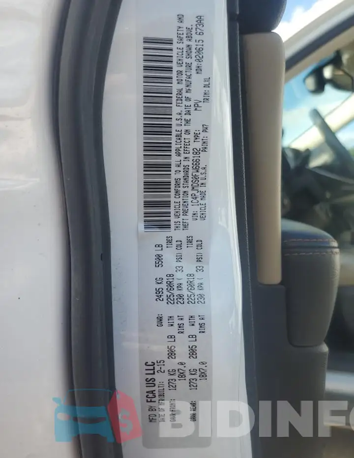 1C4PJMDS0FW666182 Photo# 13