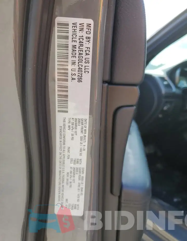 1C4RJEAG0LC407266 Photo# 13