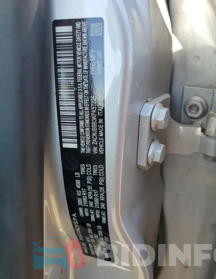 ZACNJBBB3KPK57225 Photo# 12