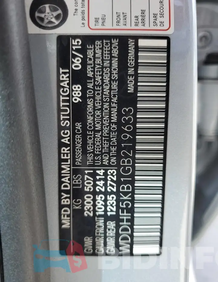WDDHF5KB1GB219633 Photo# 12