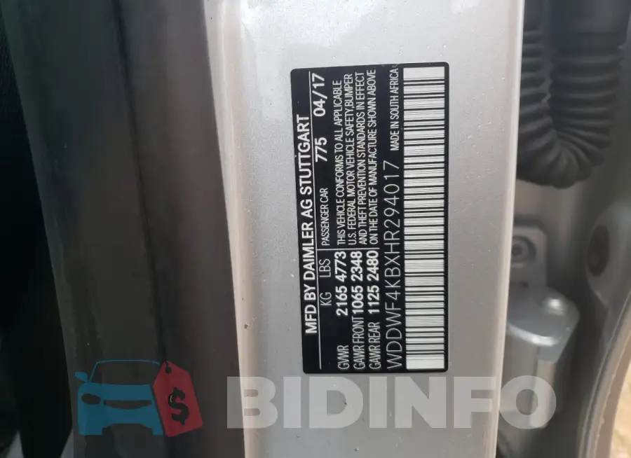 WDDWF4KBXHR294017 Photo# 12