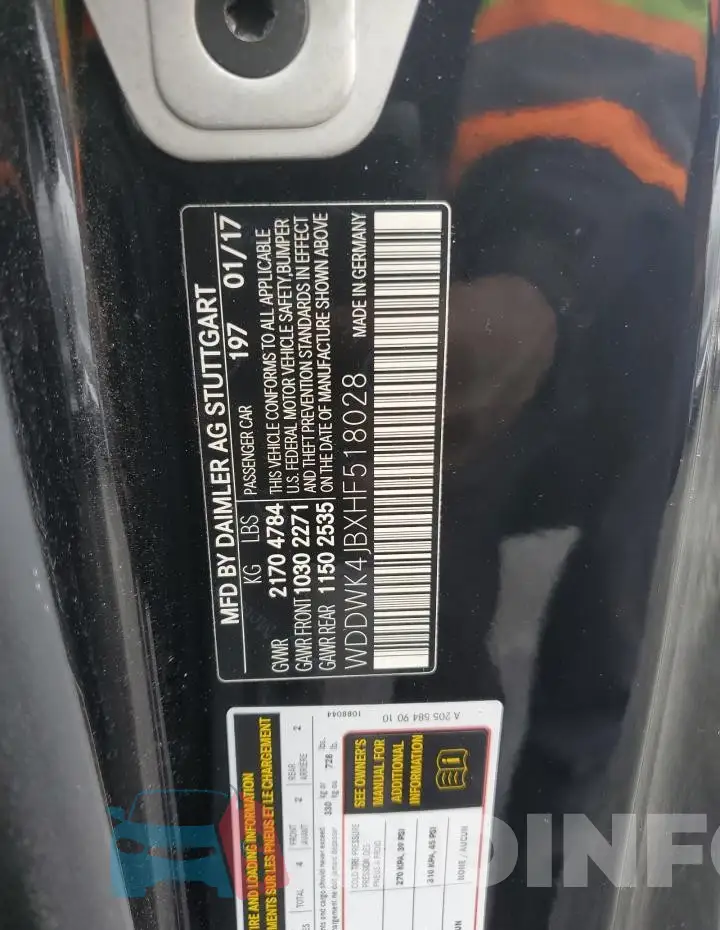 WDDWK4JBXHF518028 Photo# 13