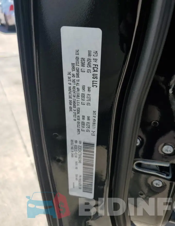 2C3CDXCT5KH621849 Photo# 13