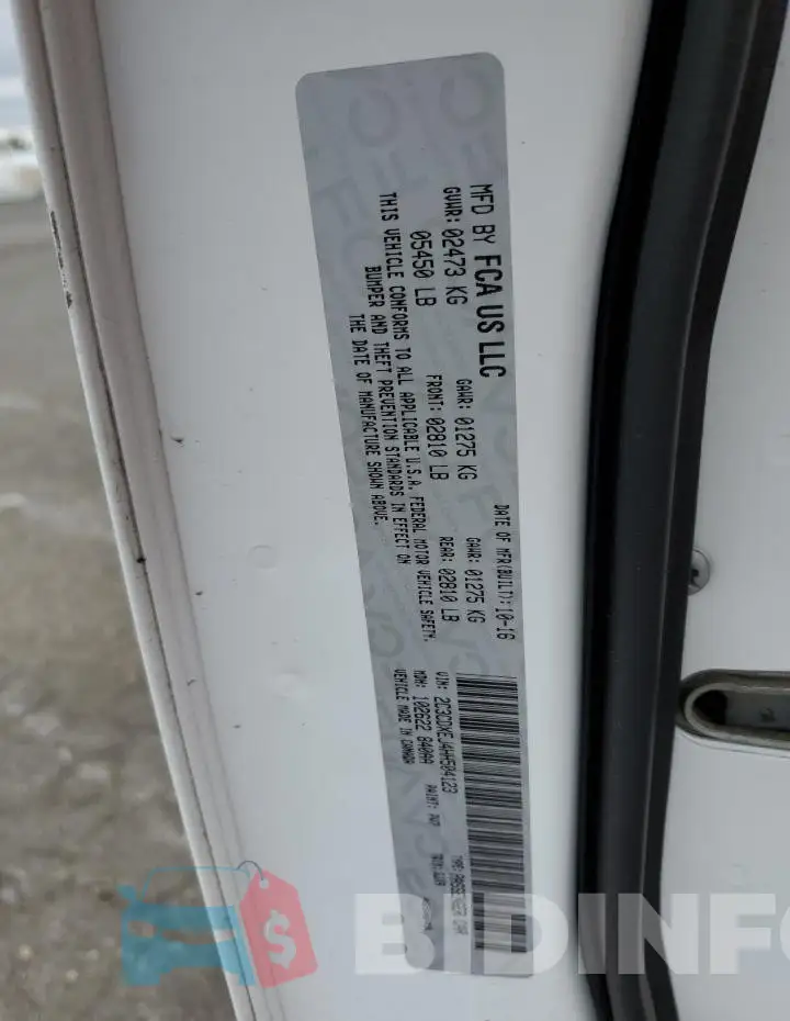 2C3CDXEJ4HH504123 Photo# 12