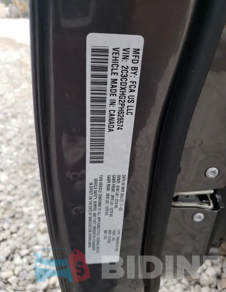 2C3CDXHG2PH626574 Photo# 12