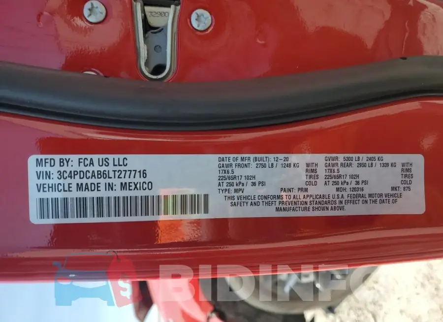 3C4PDCAB6LT277716 Photo# 13