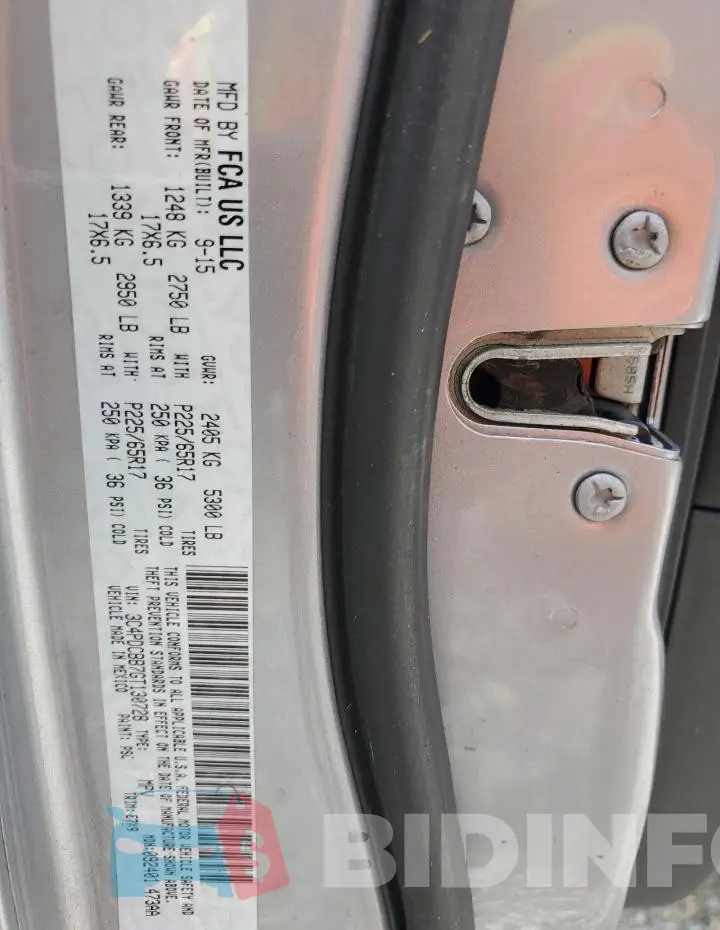 3C4PDCBB7GT130728 Photo# 13