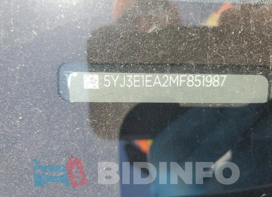 5YJ3E1EA2MF851987 Photo# 12