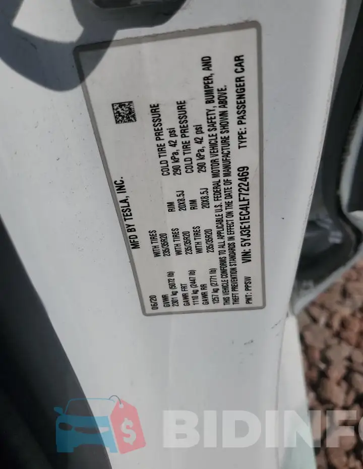 5YJ3E1EC4LF722469 Photo# 12