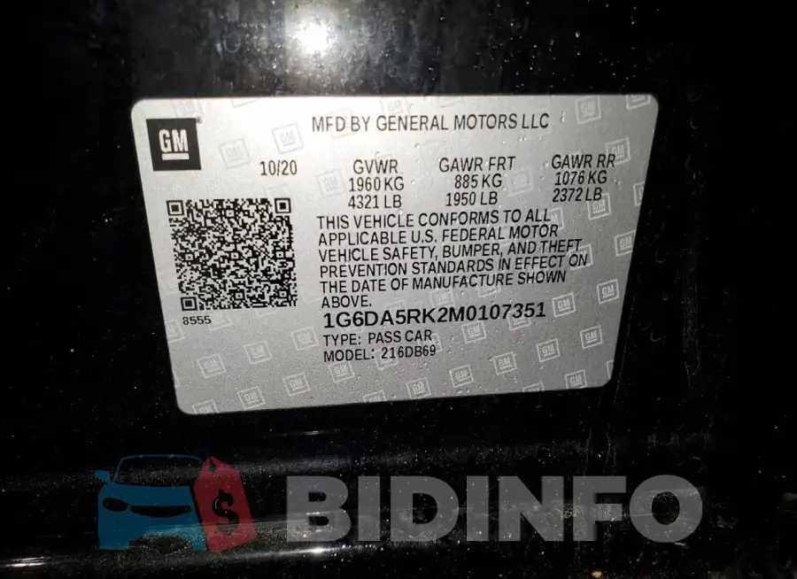 1G6DA5RK2M0107351 Photo# 12