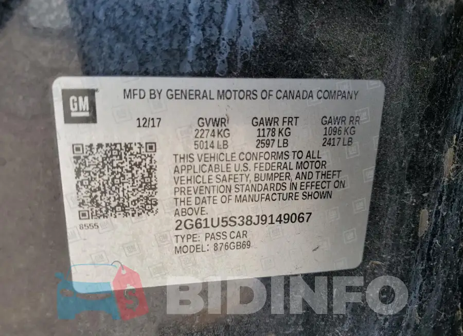 2G61U5S38J9149067 Photo# 12