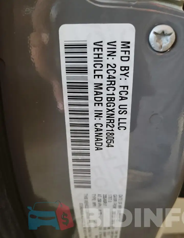 2C4RC1BGXNR218054 Photo# 13