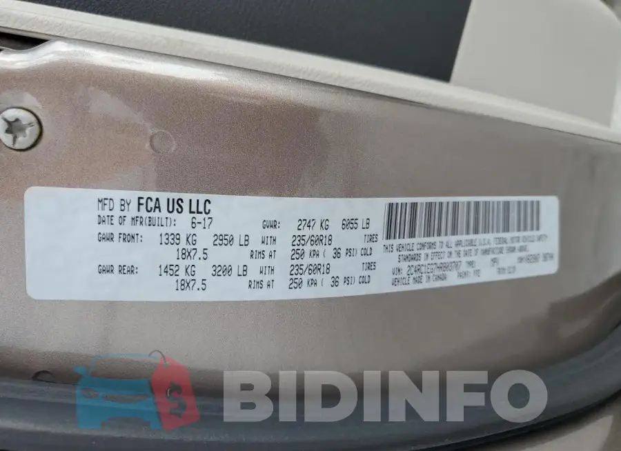 2C4RC1EG7HR803707 Photo# 14