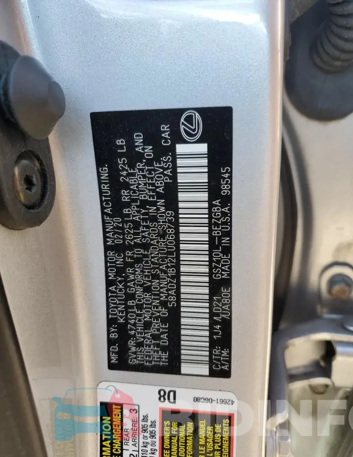 58ADZ1B12LU068739 Photo# 13