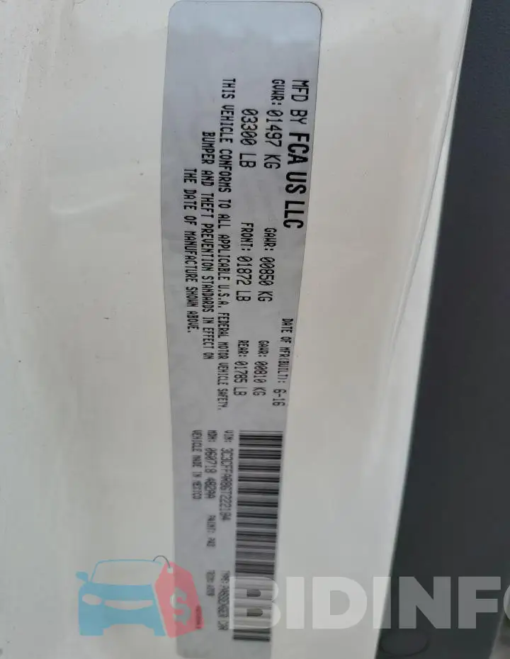 3C3CFFAR8GT222184 Photo# 12