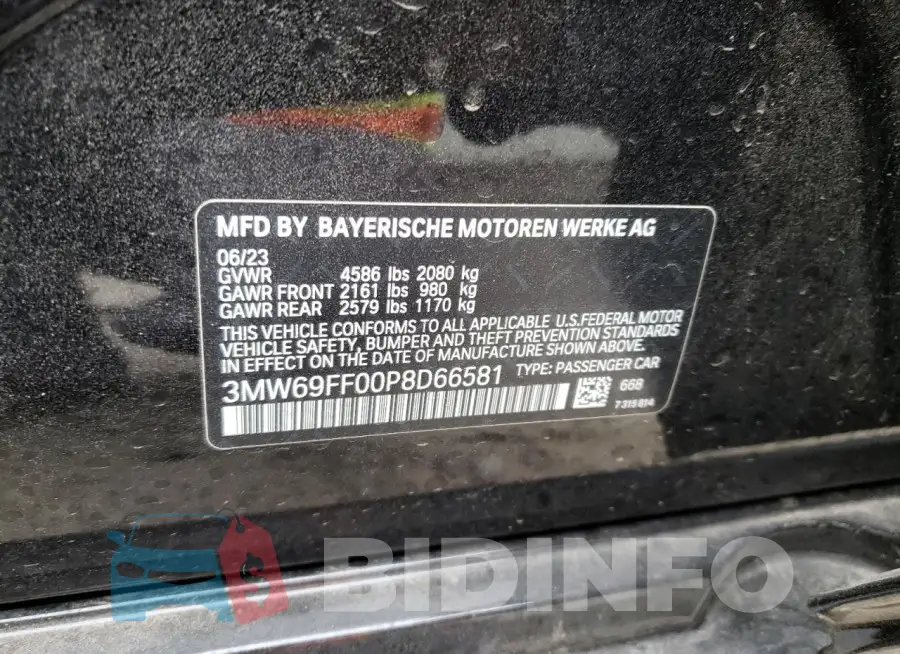 3MW69FF00P8D66581 Photo# 12