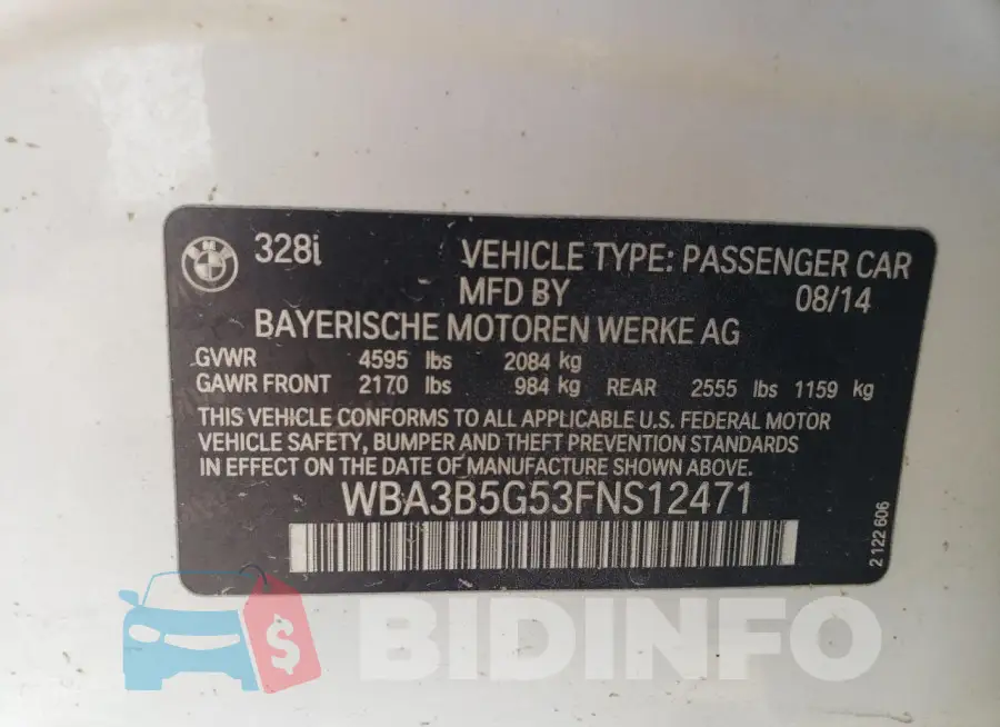 WBA3B5G53FNS12471 Photo# 12