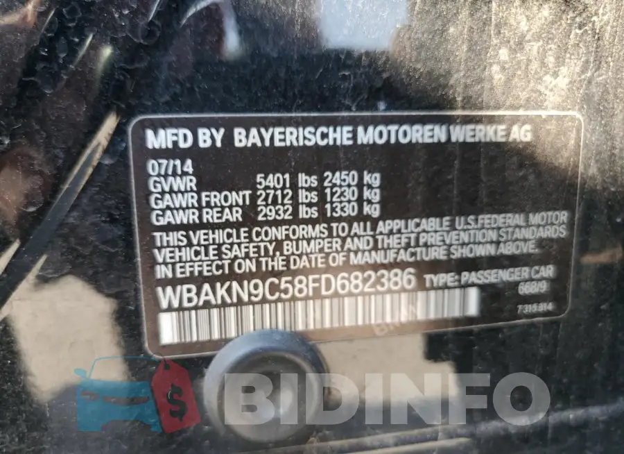 WBAKN9C58FD682386 Photo# 13