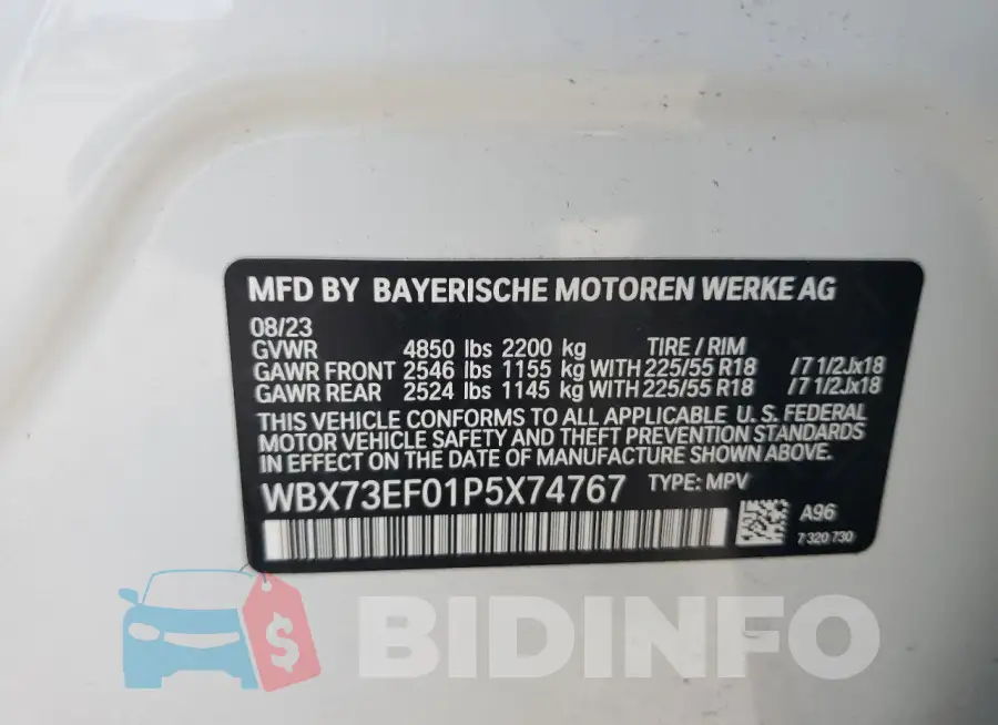 WBX73EF01P5X74767 Photo# 12
