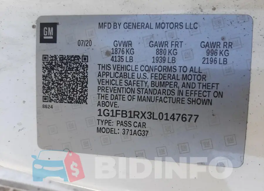 1G1FB1RX3L0147677 Photo# 12