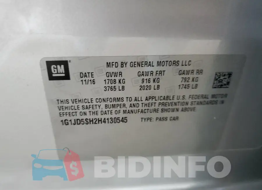 1G1JD5SH2H4130545 Photo# 12