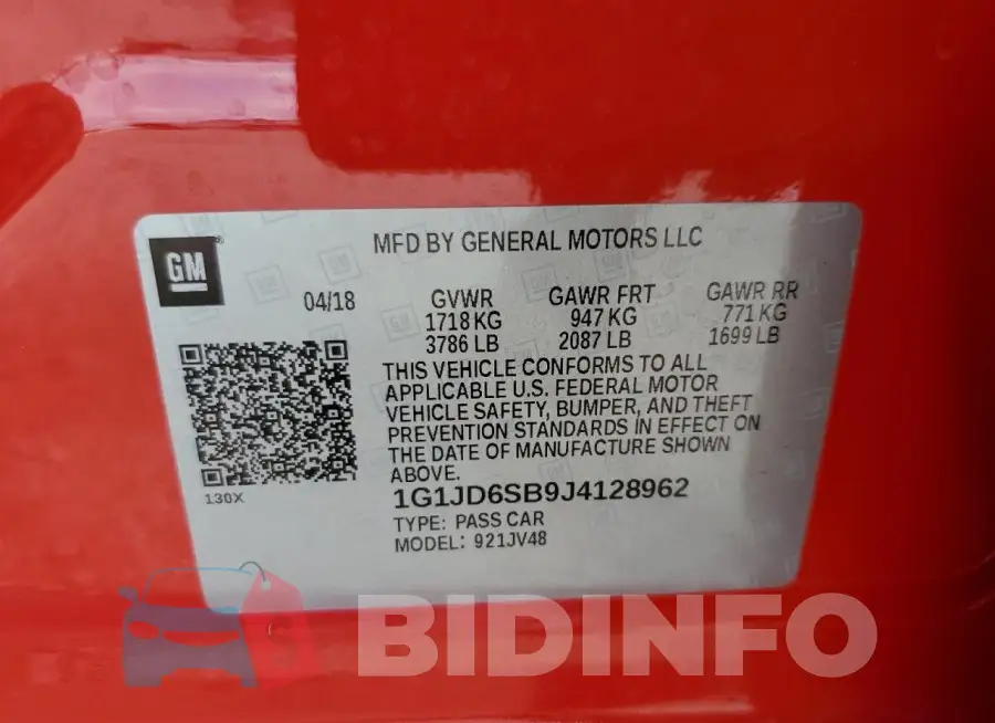 1G1JD6SB9J4128962 Photo# 14