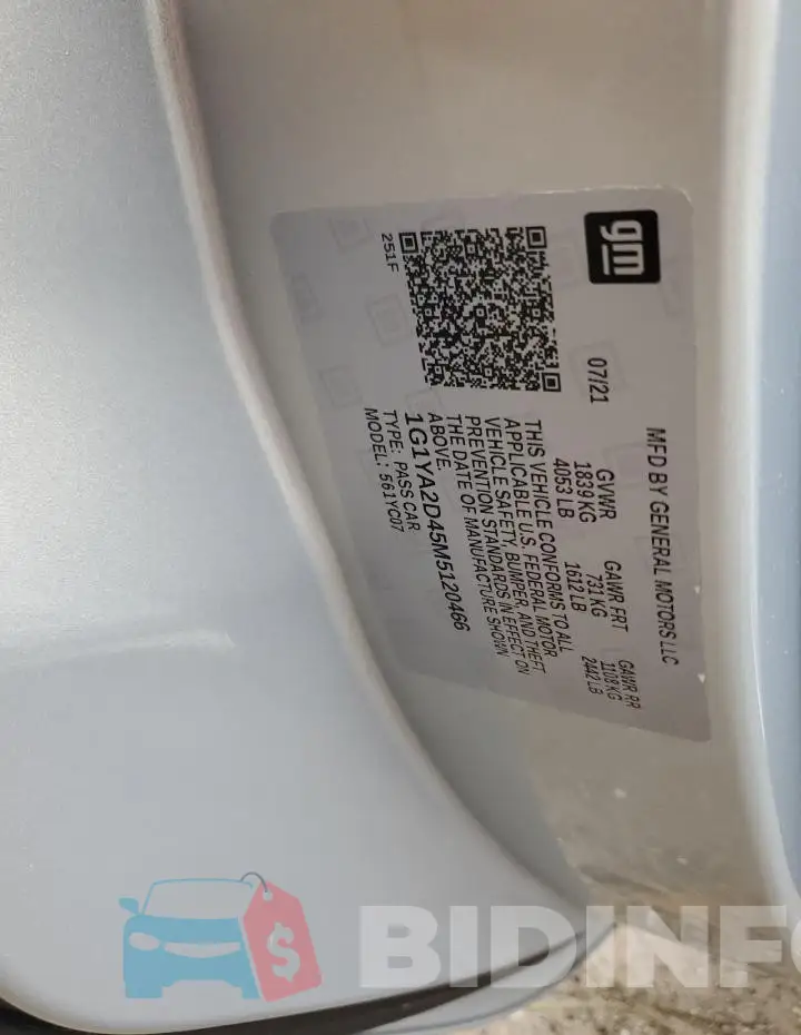 1G1YA2D45M5120466 Photo# 13
