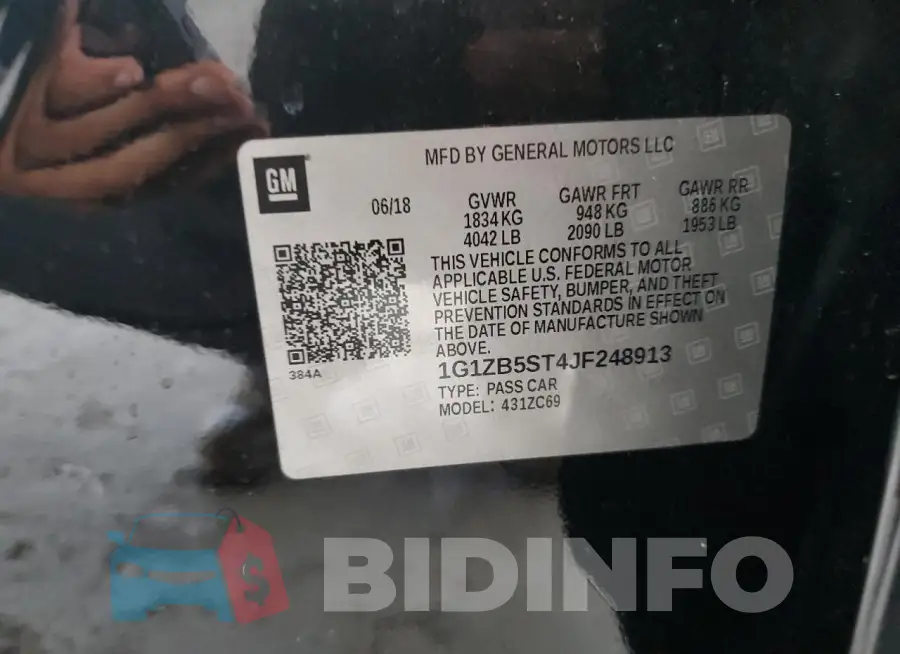 1G1ZB5ST4JF248913 Photo# 12
