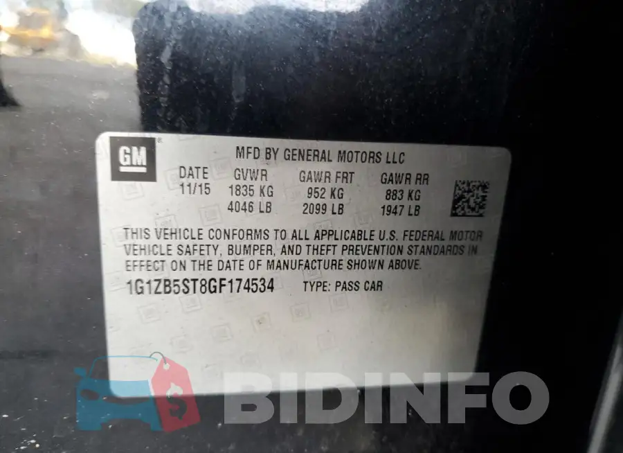 1G1ZB5ST8GF174534 Photo# 12