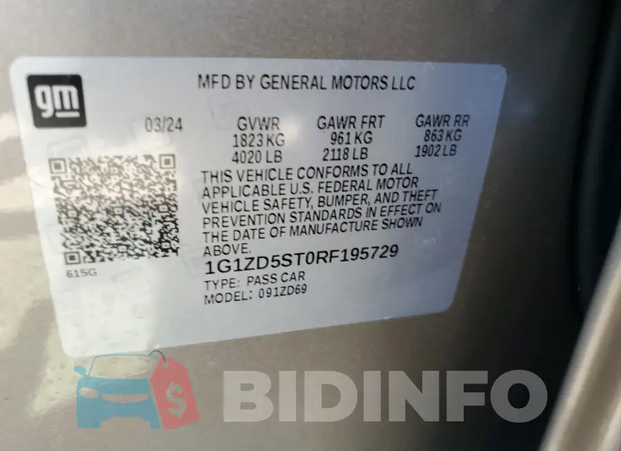 1G1ZD5ST0RF195729 Photo# 12