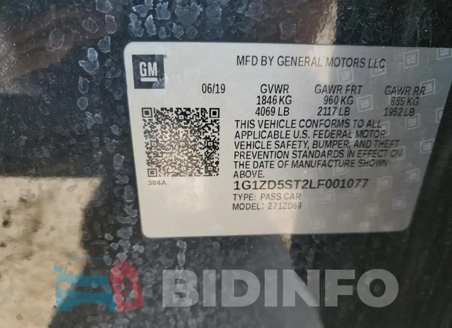 1G1ZD5ST2LF001077 Photo# 12