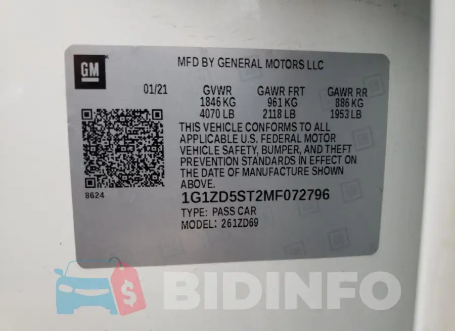 1G1ZD5ST2MF072796 Photo# 13