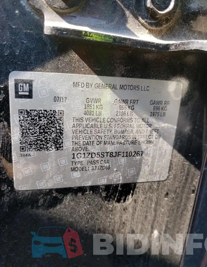 1G1ZD5ST8JF110267 Photo# 12